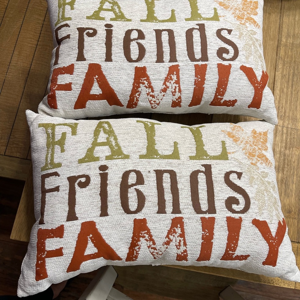 Fall decorative pillows, set of 2